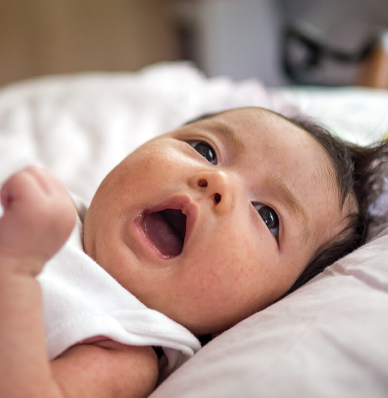 Mouth opening baby